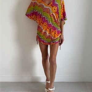 Luli Fama Multicolor Swim Coverup